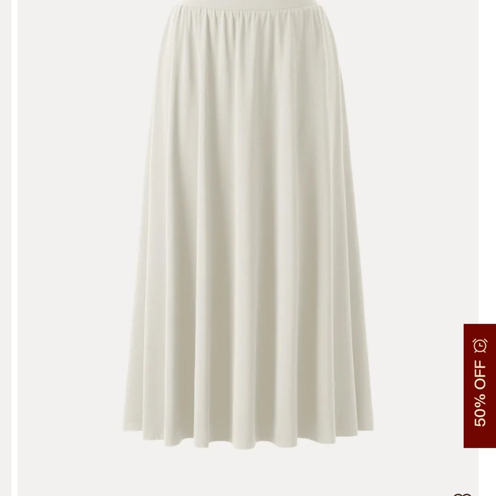 OGL Cream Maxi Skirt